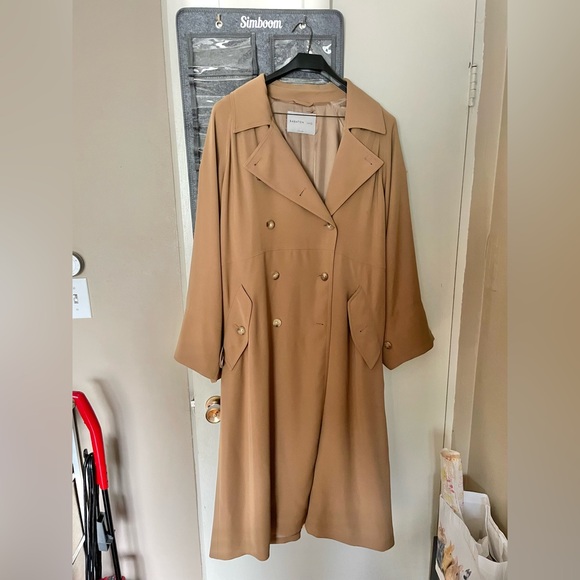 Aritzia Jackets & Blazers - Babaton 1-01 Tarek trench coat Constant camel L XL w/o belt as is